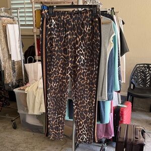 Pam & Gela Leopard Print Women's Pants